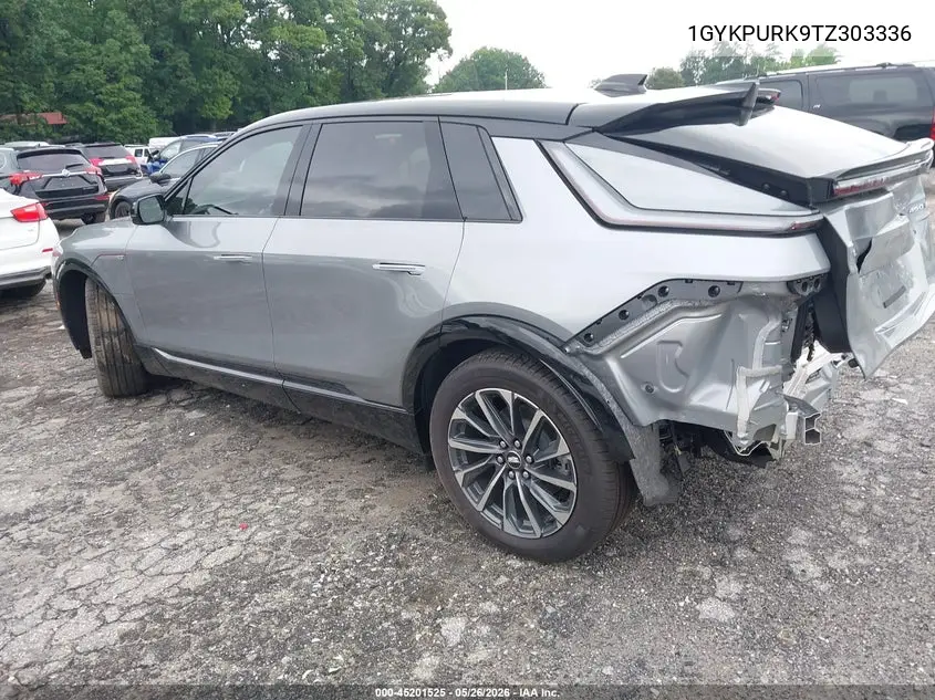 2026 Cadillac Lyriq Sport Awd VIN: 1GYKPURK9TZ303336 Lot: 45201525