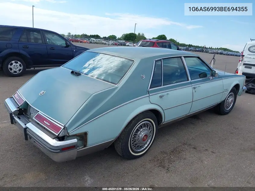 1981 Cadillac Seville VIN: 1G6AS6993BE694355 Lot: 45201229
