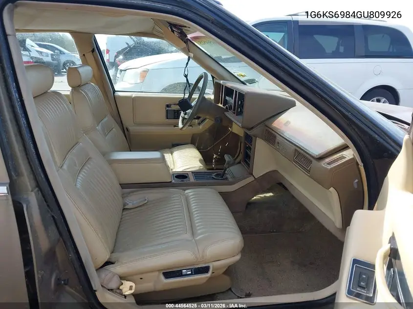 1986 Cadillac Seville VIN: 1G6KS6984GU809926 Lot: 44564525
