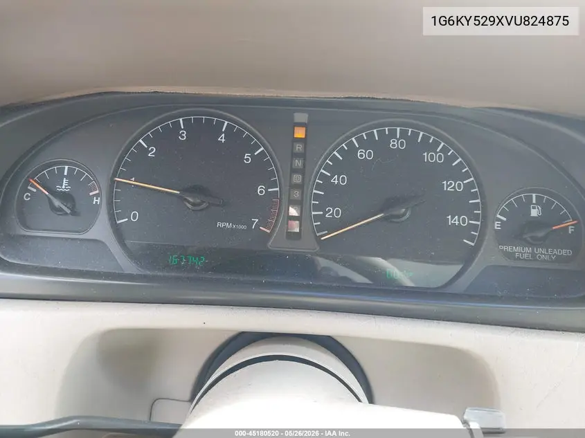 1997 Cadillac Seville Sts VIN: 1G6KY529XVU824875 Lot: 45180520