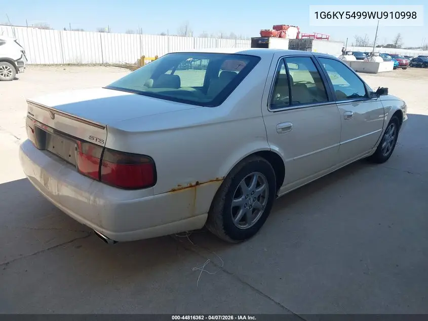 1998 Cadillac Seville Sts VIN: 1G6KY5499WU910998 Lot: 44816362