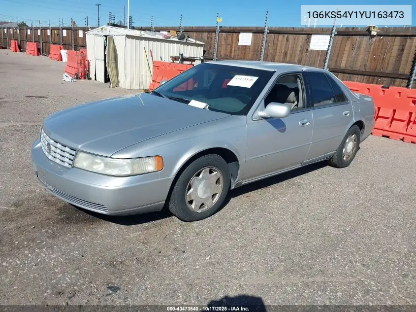 2000 Cadillac Seville Sls VIN: 1G6KS54Y1YU163473 Lot: 43473540
