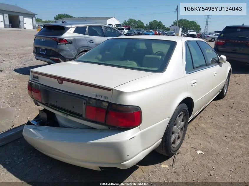 2000 Cadillac Seville Sts VIN: 1G6KY5498YU134043 Lot: 45616764
