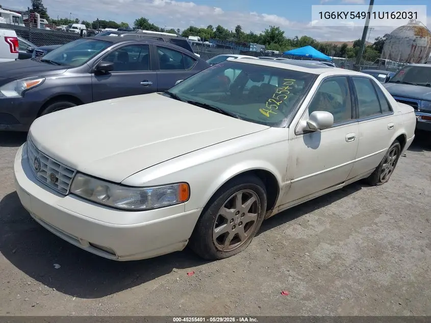 2001 Cadillac Seville Sts VIN: 1G6KY54911U162031 Lot: 45255401