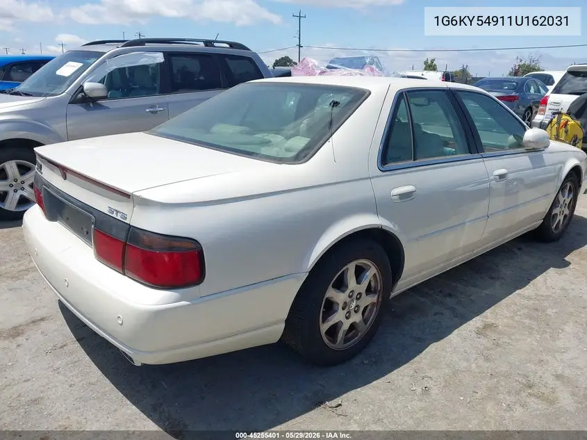 2001 Cadillac Seville Sts VIN: 1G6KY54911U162031 Lot: 45255401