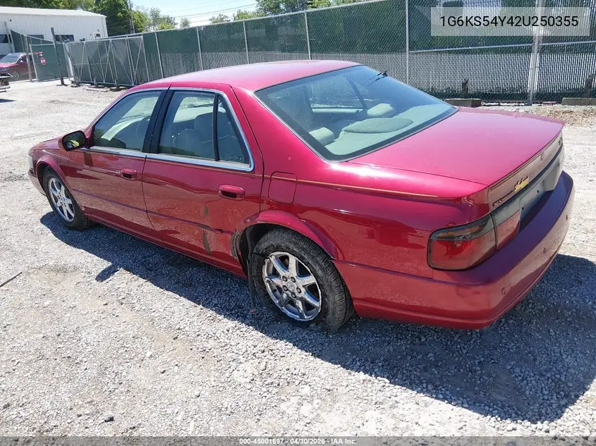 2002 Cadillac Seville Sls VIN: 1G6KS54Y42U250355 Lot: 45001697