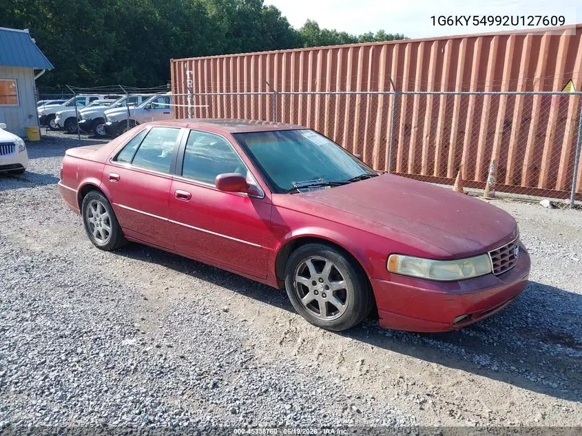 2002 Cadillac Seville Sts VIN: 1G6KY54992U127609 Lot: 45338760