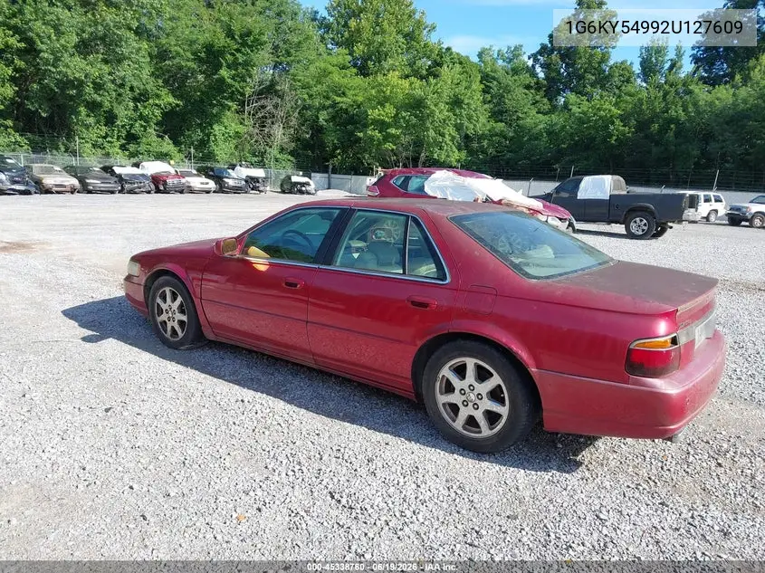 2002 Cadillac Seville Sts VIN: 1G6KY54992U127609 Lot: 45338760