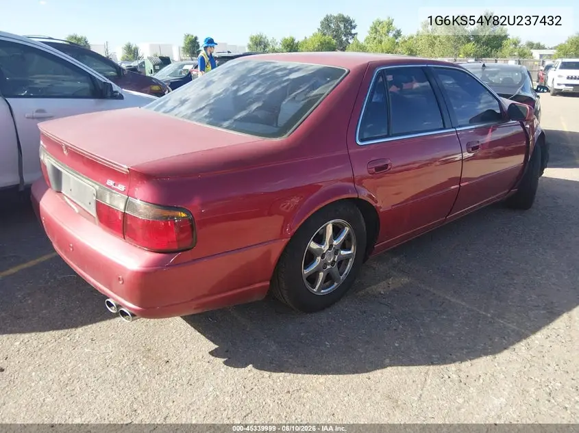 2002 Cadillac Seville Sls VIN: 1G6KS54Y82U237432 Lot: 45339999