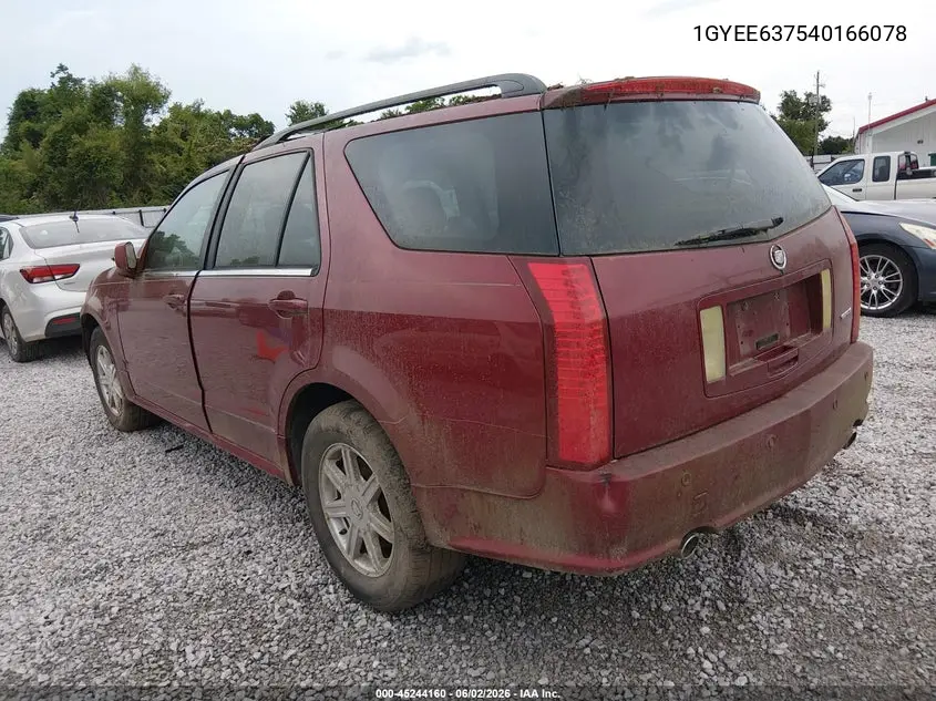 2004 Cadillac Srx Standard VIN: 1GYEE637540166078 Lot: 45244160