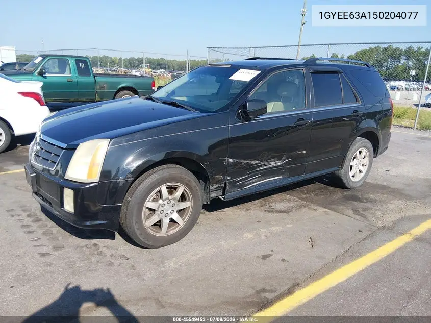2005 Cadillac Srx V8 VIN: 1GYEE63A150204077 Lot: 45549453