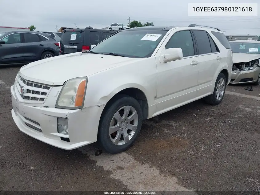2008 Cadillac Srx V6 VIN: 1GYEE637980121618 Lot: 45183806