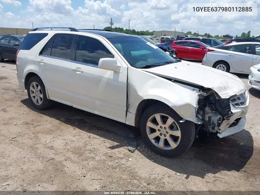 2008 Cadillac Srx Rwd VIN: 1GYEE637980112885 Lot: 45564728