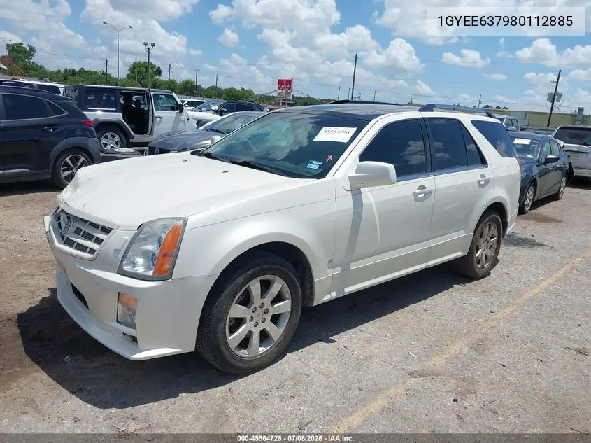 2008 Cadillac Srx Rwd VIN: 1GYEE637980112885 Lot: 45564728