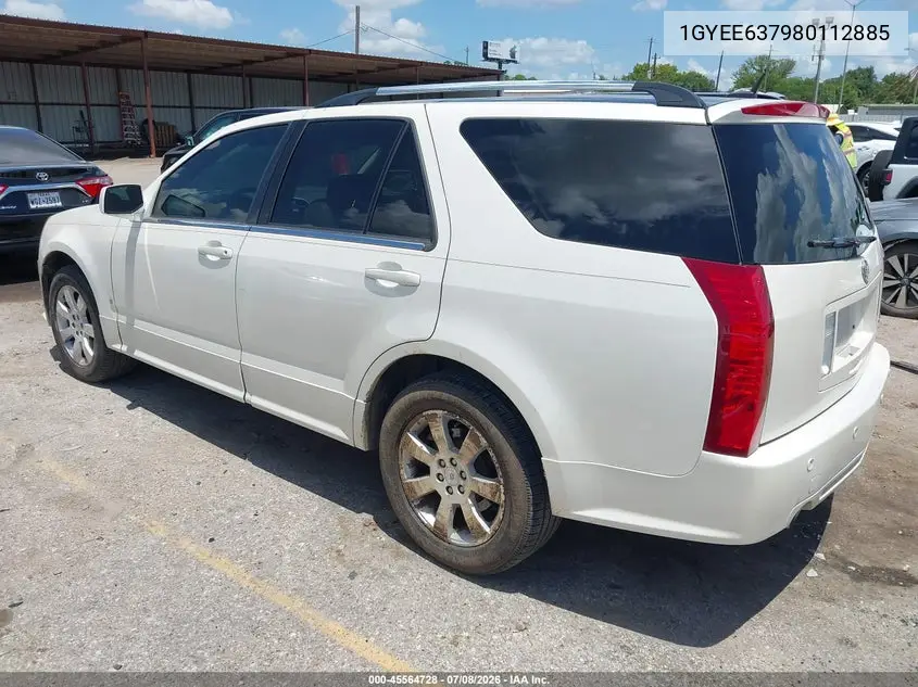 2008 Cadillac Srx Rwd VIN: 1GYEE637980112885 Lot: 45564728