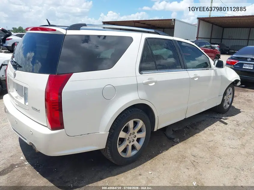 2008 Cadillac Srx Rwd VIN: 1GYEE637980112885 Lot: 45564728