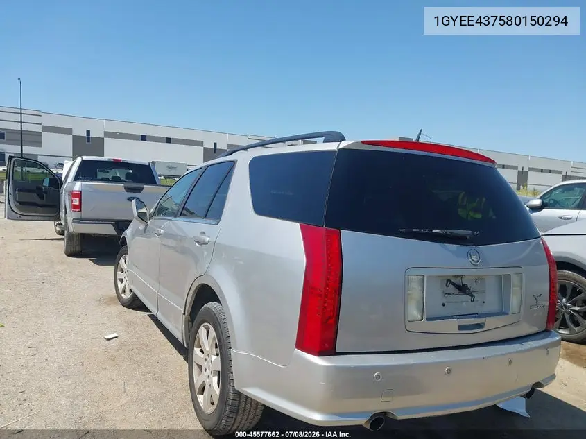 2008 Cadillac Srx V6 VIN: 1GYEE437580150294 Lot: 45577662