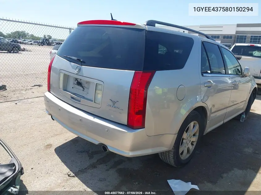 2008 Cadillac Srx V6 VIN: 1GYEE437580150294 Lot: 45577662