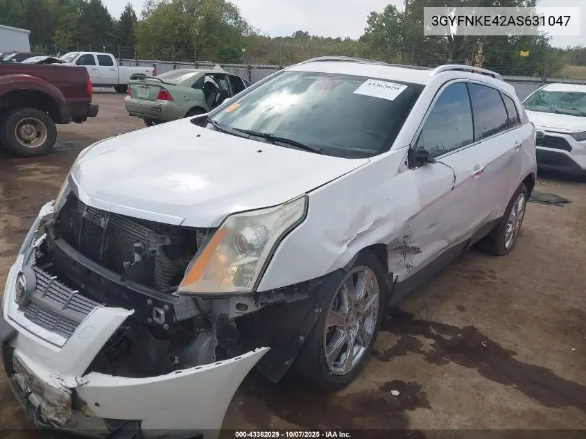 3GYFNKE42AS631047 2010 Cadillac Srx Turbo Premium
