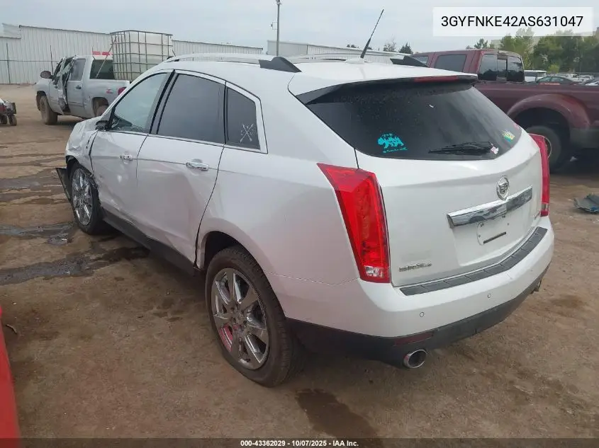 3GYFNKE42AS631047 2010 Cadillac Srx Turbo Premium