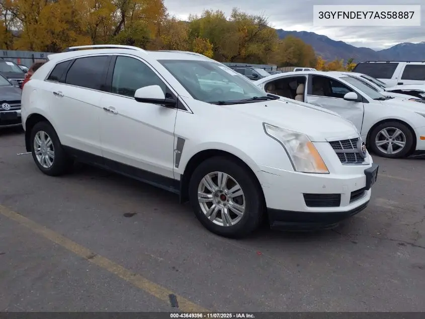 3GYFNDEY7AS58887 2010 Cadillac Srx Luxury Collection