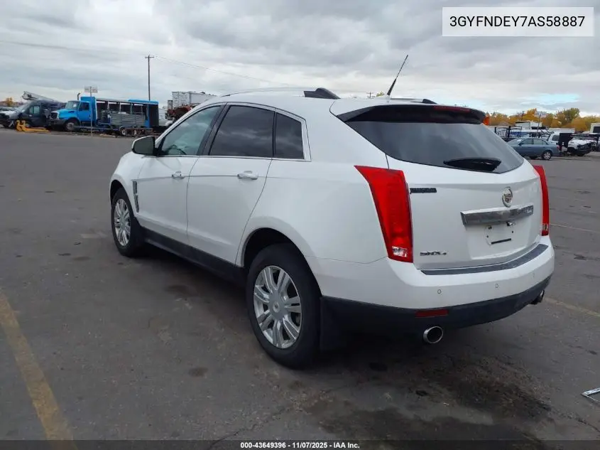 3GYFNDEY7AS58887 2010 Cadillac Srx Luxury Collection