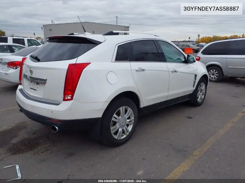 3GYFNDEY7AS58887 2010 Cadillac Srx Luxury Collection