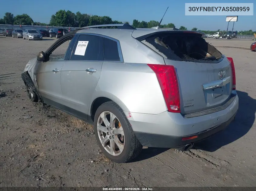 2010 Cadillac Srx Performance Collection VIN: 3GYFNBEY7AS508959 Lot: 45345590