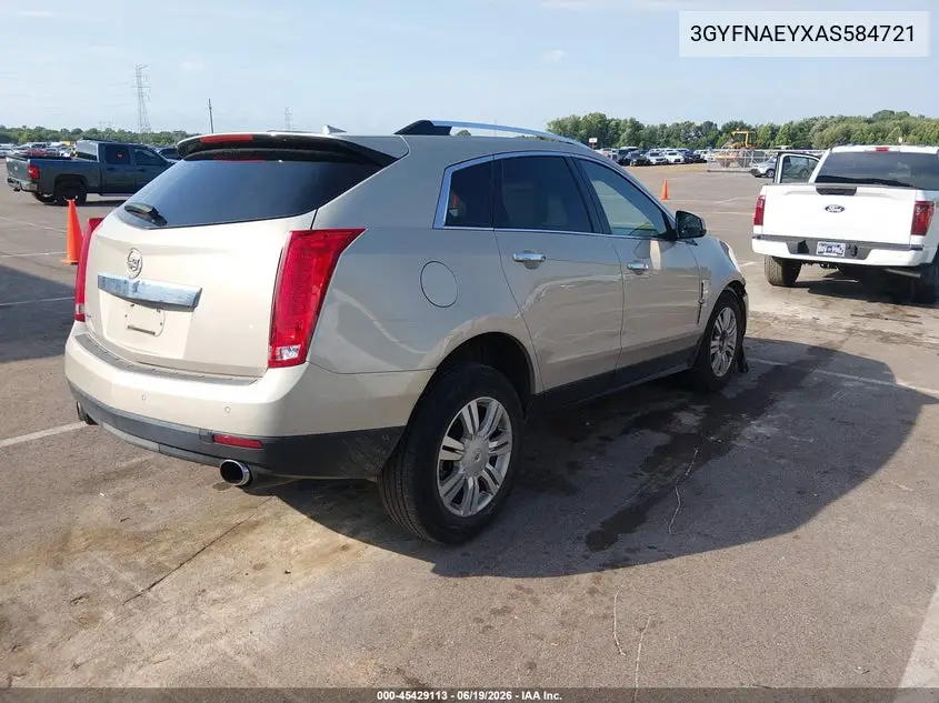 2010 Cadillac Srx Luxury Collection VIN: 3GYFNAEYXAS584721 Lot: 45429113