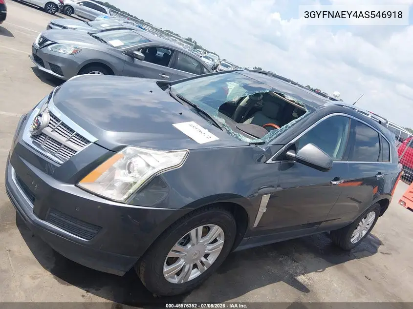 2010 Cadillac Srx Luxury Collection VIN: 3GYFNAEY4AS546918 Lot: 45576352