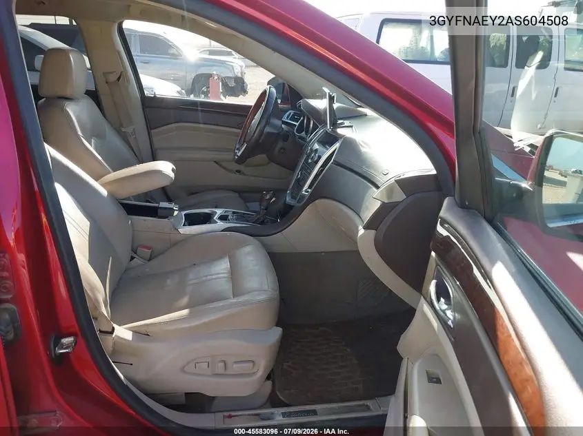 2010 Cadillac Srx Luxury Collection VIN: 3GYFNAEY2AS604508 Lot: 45583096