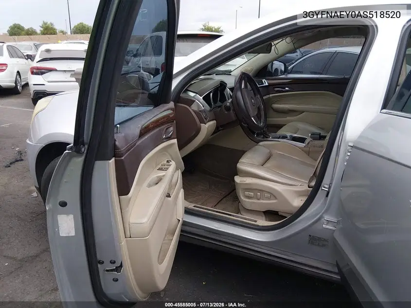 2010 Cadillac Srx Luxury Collection VIN: 3GYFNAEY0AS518520 Lot: 45585005