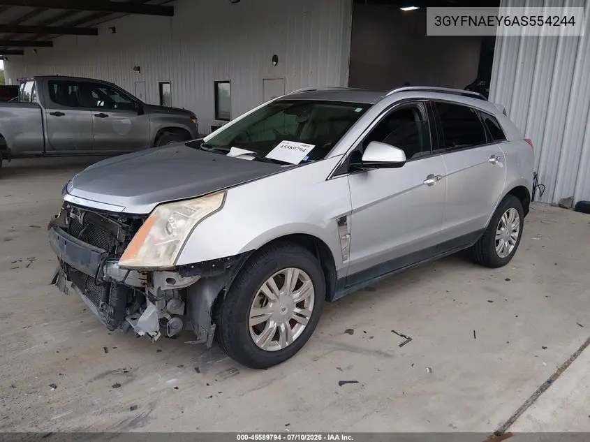 2010 Cadillac Srx Luxury Collection VIN: 3GYFNAEY6AS554244 Lot: 45589794
