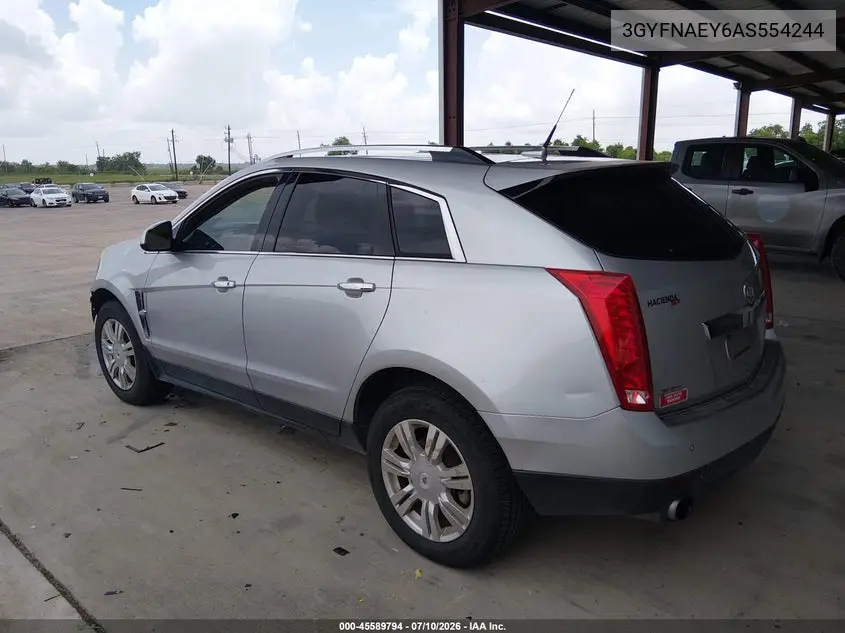 2010 Cadillac Srx Luxury Collection VIN: 3GYFNAEY6AS554244 Lot: 45589794