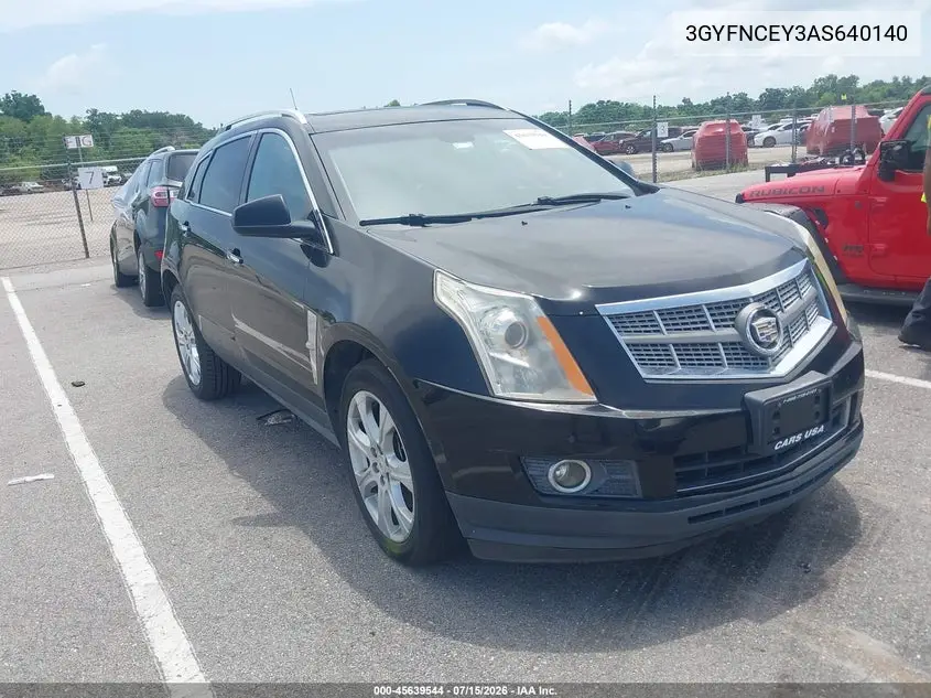 2010 Cadillac Srx Premium Collection VIN: 3GYFNCEY3AS640140 Lot: 45639544