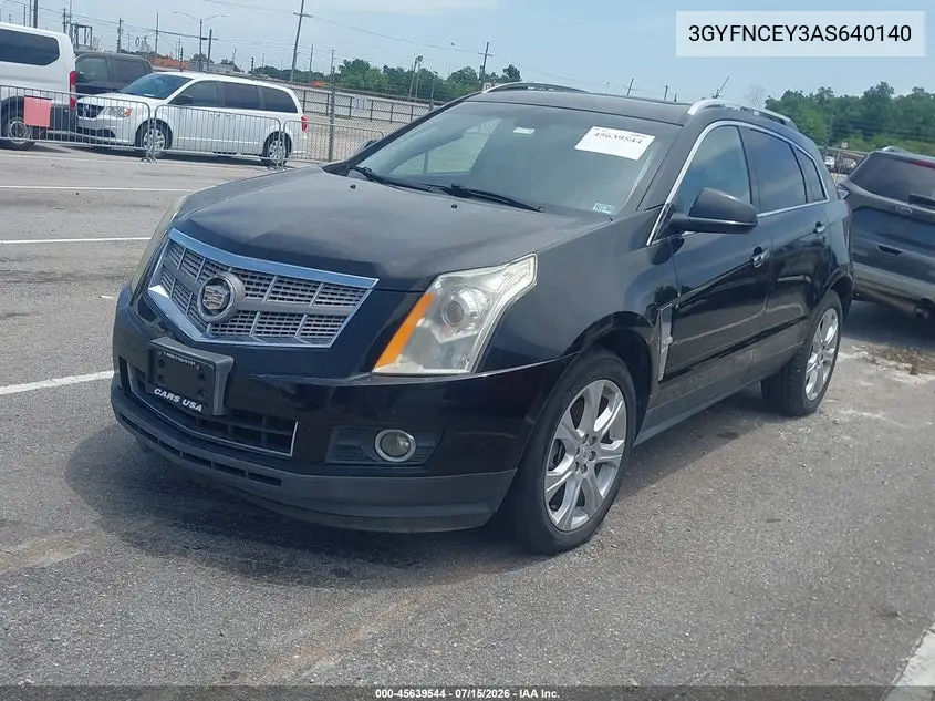 2010 Cadillac Srx Premium Collection VIN: 3GYFNCEY3AS640140 Lot: 45639544