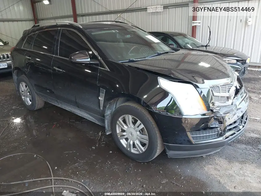 2011 Cadillac Srx Luxury Collection VIN: 3GYFNAEY4BS514469 Lot: 45509989