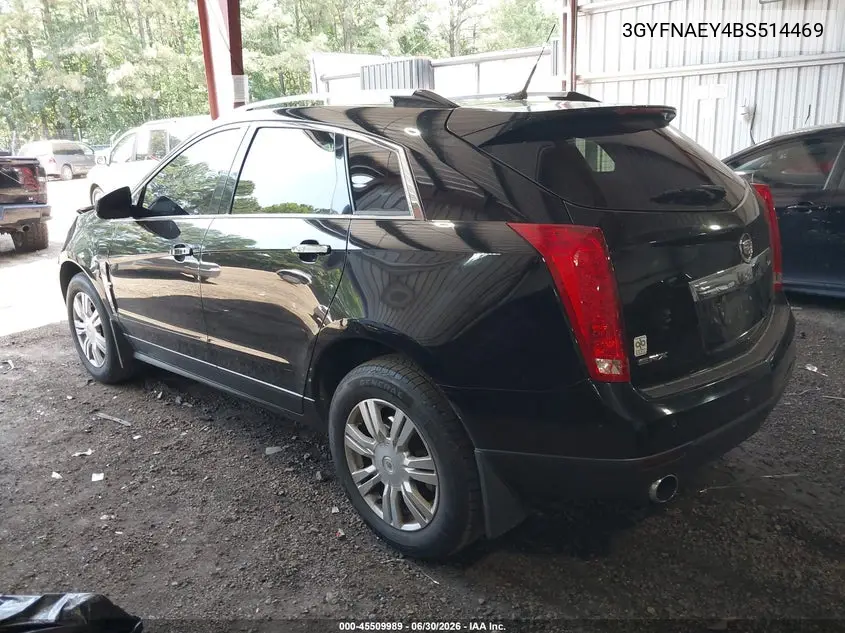 2011 Cadillac Srx Luxury Collection VIN: 3GYFNAEY4BS514469 Lot: 45509989