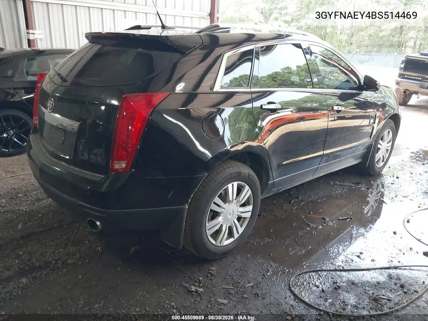 2011 Cadillac Srx Luxury Collection VIN: 3GYFNAEY4BS514469 Lot: 45509989