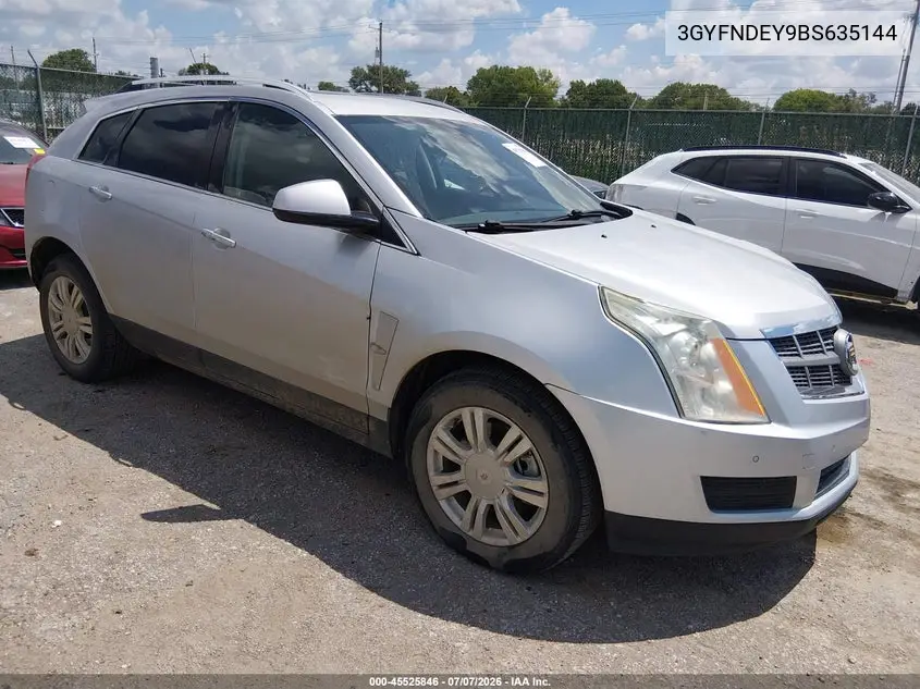2011 Cadillac Srx Luxury Collection VIN: 3GYFNDEY9BS635144 Lot: 45525846