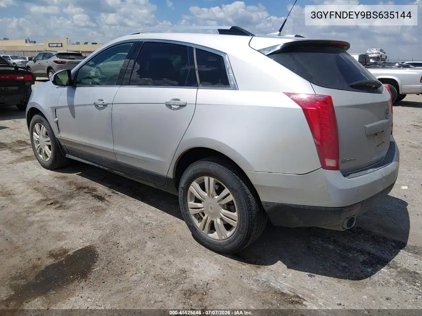 2011 Cadillac Srx Luxury Collection VIN: 3GYFNDEY9BS635144 Lot: 45525846