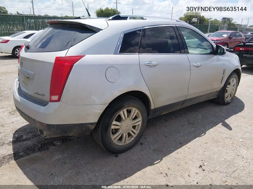 2011 Cadillac Srx Luxury Collection VIN: 3GYFNDEY9BS635144 Lot: 45525846
