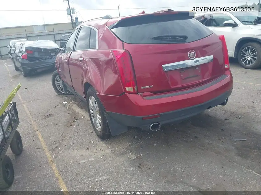 2011 Cadillac Srx Luxury Collection VIN: 3GYFNAEY6BS613505 Lot: 45557291