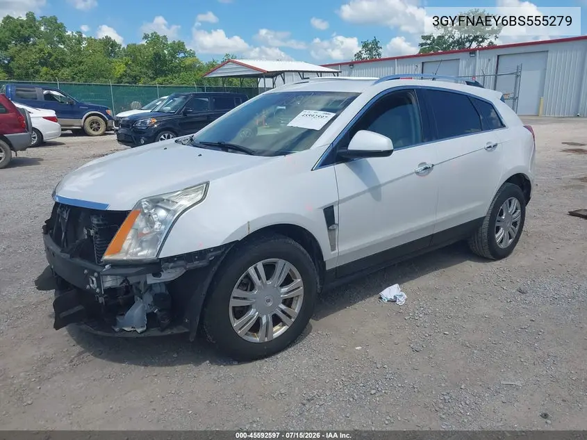 2011 Cadillac Srx Luxury Collection VIN: 3GYFNAEY6BS555279 Lot: 45592597