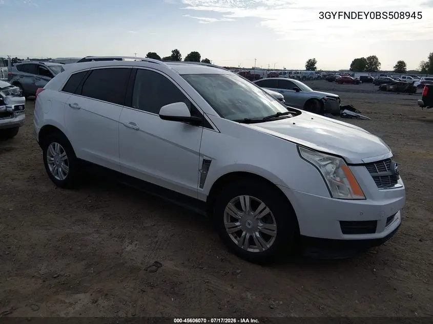2011 Cadillac Srx Luxury Collection VIN: 3GYFNDEY0BS508945 Lot: 45606070
