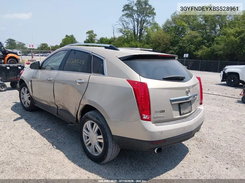 2011 Cadillac Srx Luxury Collection VIN: 3GYFNDEYXBS528961 Lot: 45614628