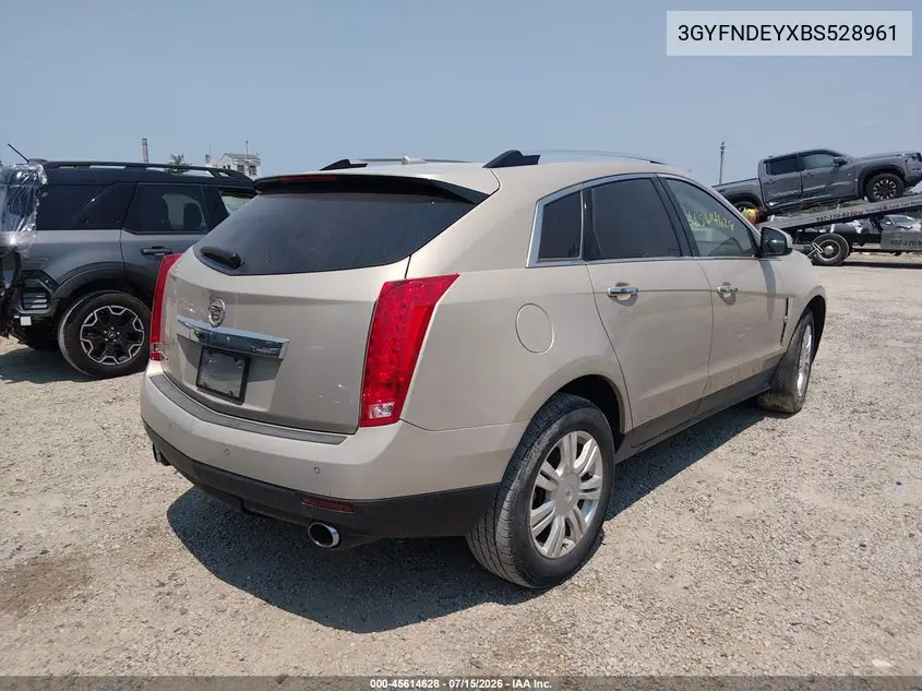 2011 Cadillac Srx Luxury Collection VIN: 3GYFNDEYXBS528961 Lot: 45614628