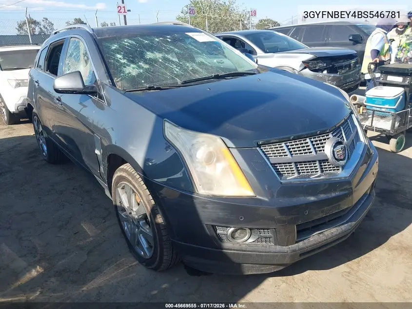 2011 Cadillac Srx Performance Collection VIN: 3GYFNBEY4BS546781 Lot: 45669555
