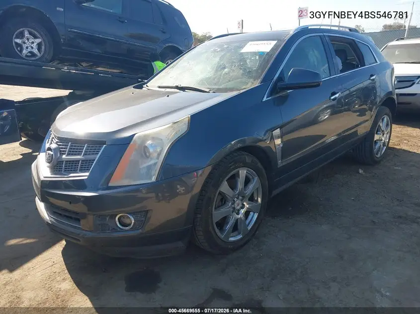 2011 Cadillac Srx Performance Collection VIN: 3GYFNBEY4BS546781 Lot: 45669555