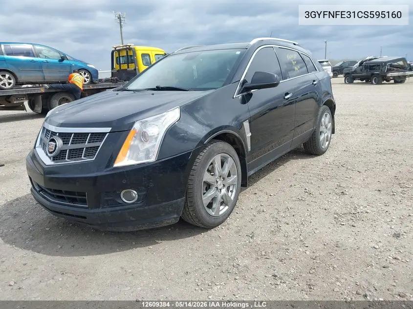 2012 Cadillac Srx Premium Collection VIN: 3GYFNFE31CS595160 Lot: 12609384